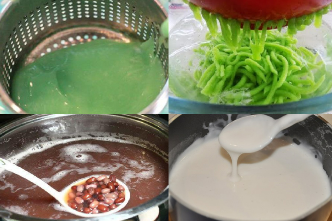 Chè đậu đỏ bánh lọt