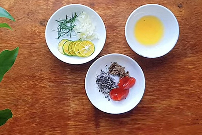 Thành phần cho nước sốt muối tiêu