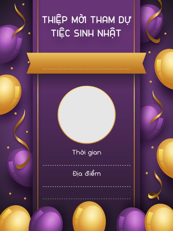 Mẫu thiệp mời sinh nhật online người lớn lịch sự, thu hút 2023